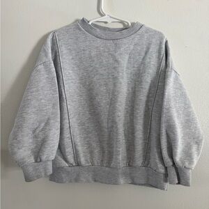 Zara Light Gray Kids Crewneck